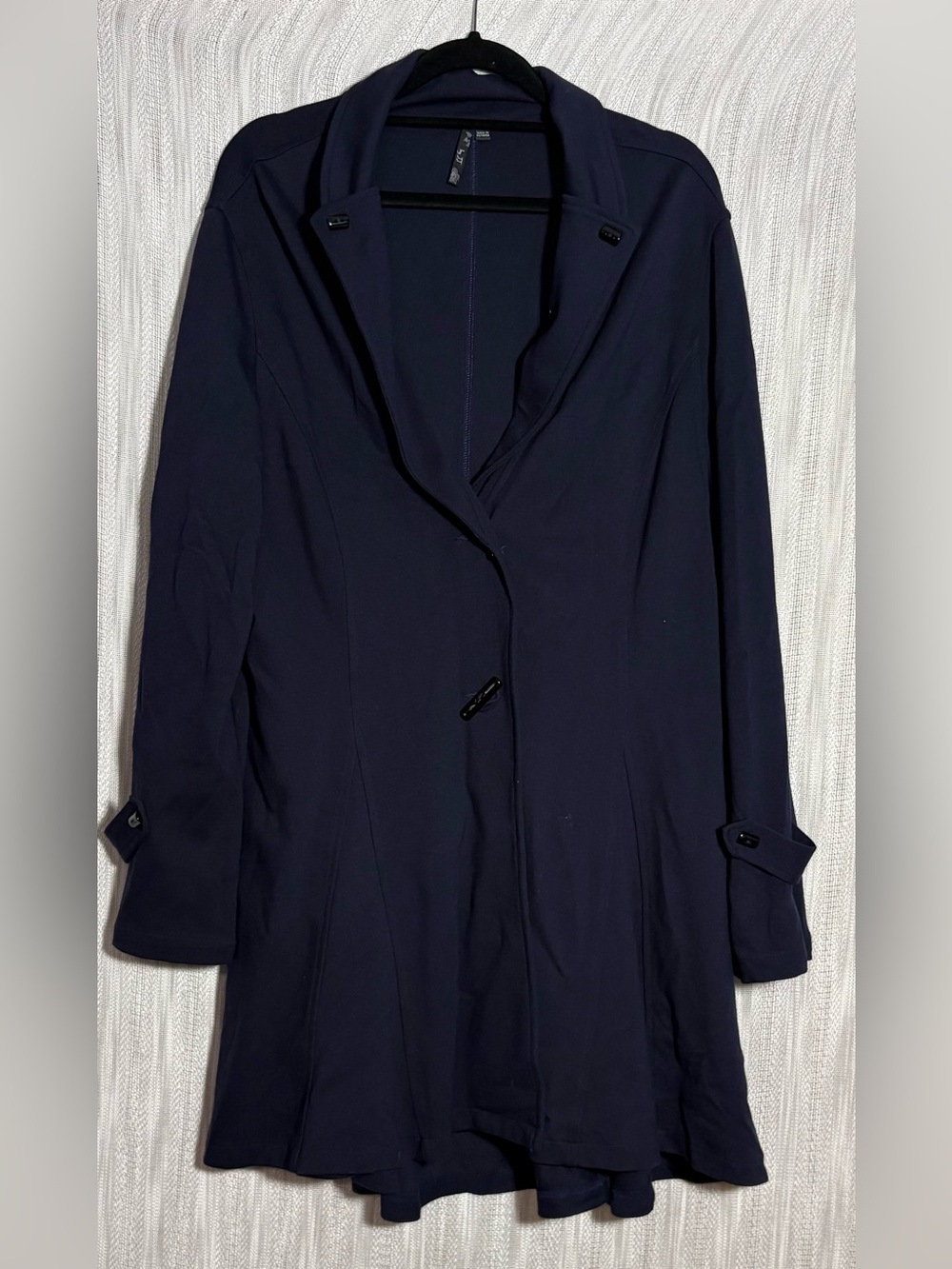By JJ Navy Long Coat Jacket size XL